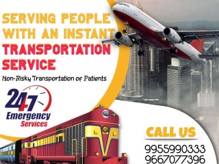 Now Use Trustworthy Train Ambulance Service in Raipur by Panchmukhi
