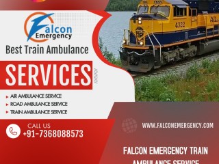 Quick Patient Moving by Falcon Train Ambulance Service in Raipur