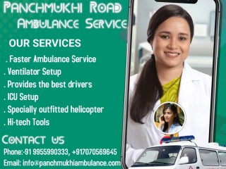 Panchmukhi Road Ambulance Services in Badarpur, Delhi with Wheelchair