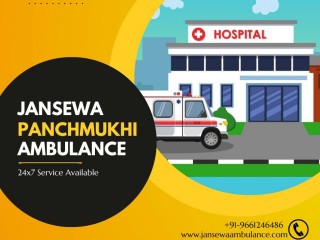 Pick Jansewa Panchmukhi Ambulance from Patna with Skilled Technicians