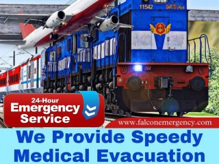 Falcon Emergency Train Ambulance in Patna Offers Excellent Medical Transfers