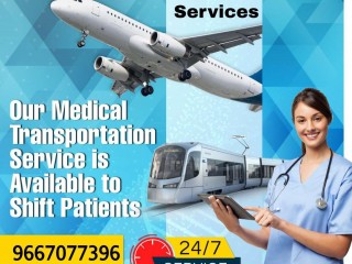 Pick Reliable Train Ambulance Service in Ranchi with all Medical Amenity by Panchmukhi