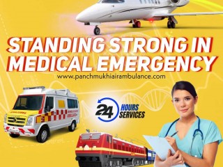 Utilize Hi-tech Medical Amenity by Panchmukhi Air Ambulance in Delhi