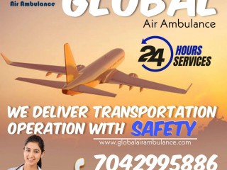 Global Air Ambulance Service in Kolkata with Health Care Team