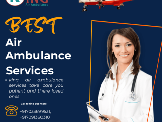 Air Ambulance Service in Bangalore, Karnataka by King- Well-trained Medical Staffs
