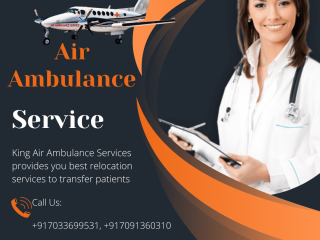 Air Ambulance Service in Ranchi, Jharkhand by King- Discomfort Air Ambulance Service