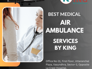 Air Ambulance Service in Raipur, Chhattisgarh by King- Intensive Care Facilities