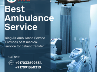 Air Ambulance Service in Patna by King- Hospital-like setting with Affordable Rates