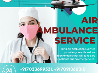Air Ambulance Service in Patna by King- Intensive Care Medical Facilities