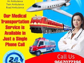 Now at Easy Cost Panchmukhi Air Ambulance in Guwahati with Medical Tools