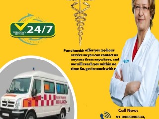 Panchmukhi Road Ambulance Services in Pitampura, Delhi with Low-Charged
