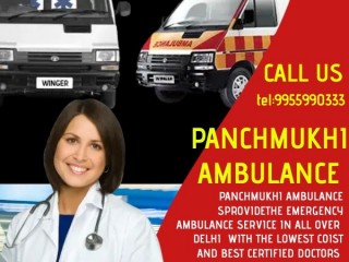 Panchmukhi Road Ambulance Services in Vasant Kunj, Delhi with Budget-Friendly