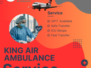 Air Ambulance Service in Indore, Madhya Pradesh by King- Well-Furnished Air Ambulances