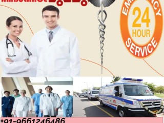 Get Excellent Medical Features Ambulance Service in Rajendra Nagar by Jansewa Panchmukhi