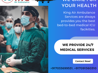 Air Ambulance Service in Bhubaneswar by King- Provides Ventilator Services Inside the Air Planes