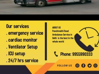 Panchmukhi Road Ambulance Services in Tuglakabad, Delhi with Trustable Services