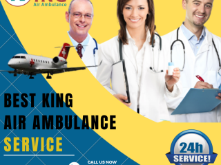 Air Ambulance Service in Shilong by King- All Medical Facilities Available