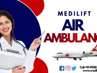 Medilift Air Ambulance Services in Bagdogra with an Affordable Price