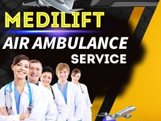 Medilift Air Ambulance Services in Jamshedpur with Advanced Medical Equipment