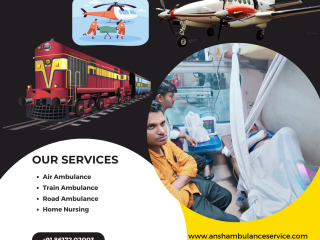 Ansh Train Ambulance in Patna with Full ICU Medical Set-up