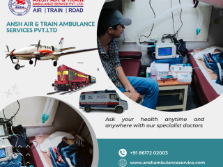 Ansh Air Ambulance in Ranchi Equipped with Advanced Medical Equipments