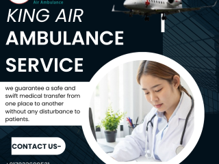 King Air Ambulance Service in Kolkata with Lifesaver Gadgets