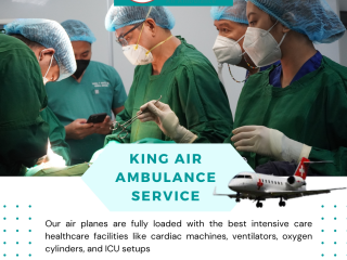 Air Ambulance Service in Guwahati by King- Delivering a Safe Medical Transportation