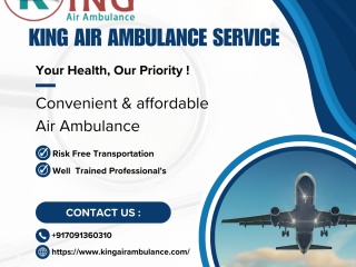 Safe Medical Transportation Air Ambulance Service in Gaya by King