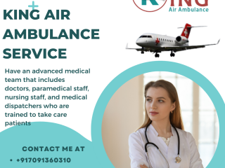 Swift & safe Air Ambulance Service in Jaipur by King