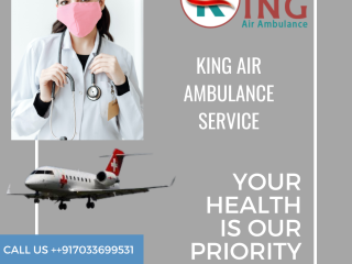 Air Ambulance Service in Bhubaneswar by King- High-Tech Features Loaded Air Ambulance