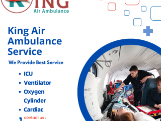 World Class Medical Equipment Air Ambulance Service in Nagpur by King