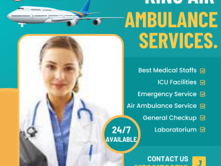 Advanced Medical Facilities Air Ambulance Service in Dehradun by King