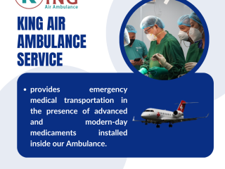 Air Ambulance Service in Jamshedpur by King- Intensive Care-Equipped