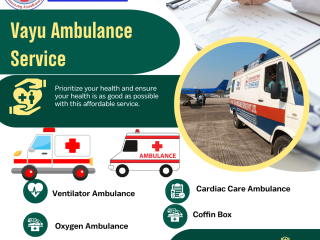 Vayu Road Ambulance Services in Saguna More - Equipped with Advanced Life-Support Systems