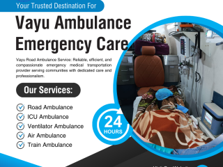 Vayu Road Ambulance Services in Ranchi - With Top-Tier Emergency Medical Solutions