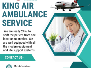 Air Ambulance Service in Varanasi by King- Advanced Medical Amenities