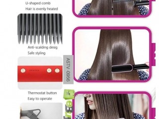 Straight Comb Temperature Control Hair Straightener in Mingora- 03003778222