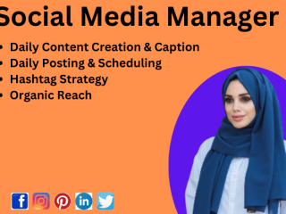 I will be your social media manager, Content Creator, personal ads