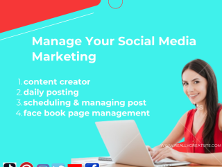 Social Media Manager, Content Creator, branding images , personal Ads Social Media advisor