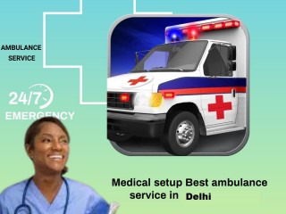 Panchmukhi Road Ambulance Services in  Paharganj, Delhi with well-Maintained Services