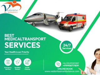 The Best ICU Setup Air Ambulance Services in Delhi for Prompt Shifting by Vedanta