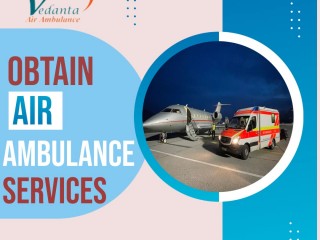 Get the Commercial Exquisite Patient Rescue by Vedanta Air Ambulance Services in Varanasi