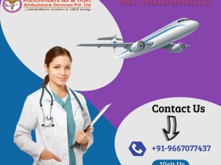 Get Panchmukhi Air and Train Ambulance Service in Kolkata with Trustworthy Medical Staff
