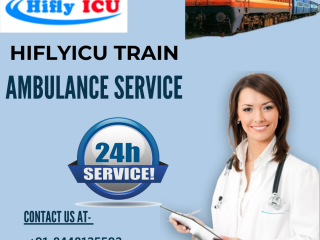 Train Ambulance Service in Dimapur by Hiflyicu- Modern Technologies Train planes