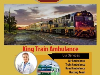 Hire Fast Patient Reallocation Train Ambulance Services in Patna by King
