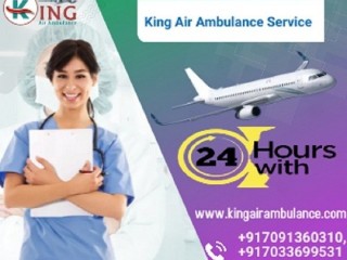 Get Emergency ICU Support King Air Ambulance Services in Guwahati