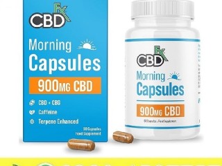 CBDfx | CBD Capsules  Morning | 900mg CBD + 900mg CBG  60ct in Sargodha