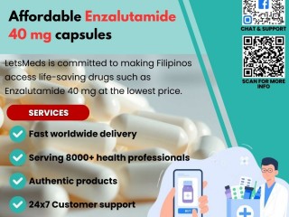 LetsMeds Make Prostate Cancer Treatment Affordable: Enzalutamide 40 mg Now Within Reach!