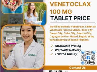Safe and Affordable Venetoclax 100 mg Tablets  Buy Online At LetsMeds