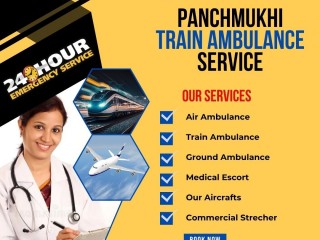 Pick Panchmukhi Train Ambulance Service in Bangalore with Top-Class Medical Facility